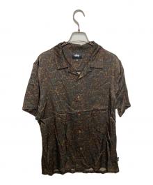 stussy（ステューシー）の古着「サテンペイズリーシャツ」｜ブラウン