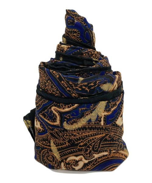 Yves Saint Laurent（イヴサンローラン）Yves Saint Laurent (イヴサンローラン) シルクストール ブラックの古着・服飾アイテム