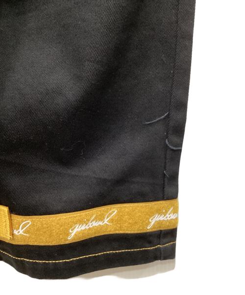 MARITHE+FRANCOIS GIRBAUD（マリテフランソワジルボー）MARITHE+FRANCOIS GIRBAUD (マリテフランソワジルボー) 90s-00s/シャトルパンツ/カーゴパンツ ブラック×イエロー サイズ:42の古着・服飾アイテム