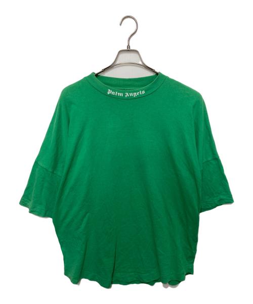 Palm Angels（パーム エンジェルス）Palm Angels (パーム エンジェルス) CLASSIC LOGO OVER TEE グリーン サイズ:Lの古着・服飾アイテム