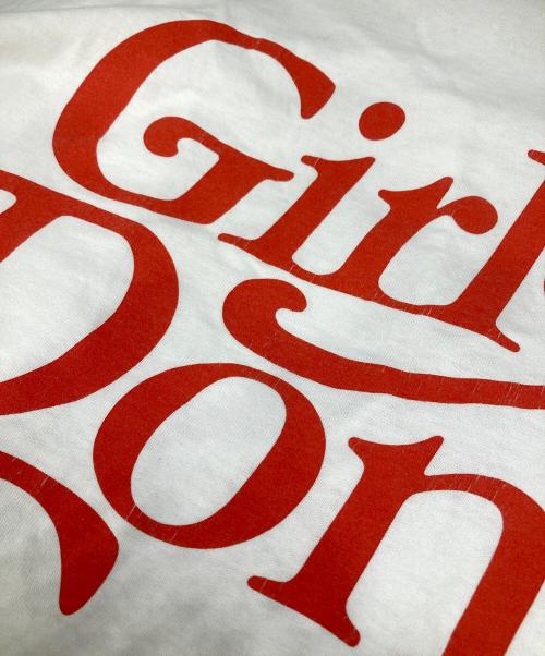 GIRLS DON'T CRY（ガールズ ドント クライ）GIRLS DON'T CRY (ガールズ ドント クライ) プリントTシャツ ホワイト×レッド サイズ:XLの古着・服飾アイテム