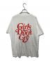 GIRLS DON'T CRY (ガールズ ドント クライ) プリントTシャツ ホワイト×レッド サイズ:XL：8000円
