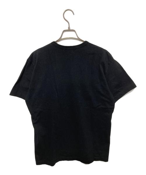 BLACK COMME des GARCONS（ブラックコムデギャルソン）BLACK COMME des GARCONS (ブラックコムデギャルソン) 綿天竺 FLIP PAGWSKI プリントTシャツ ブラック サイズ:XXLの古着・服飾アイテム