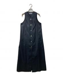 ETRE TOKYO（エトレトウキョウ）の古着「ロングジレワンピース」｜ブラック