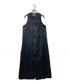 中古・古着通販】Rene (ルネ) ツイードノースリーブワンピース ブルー