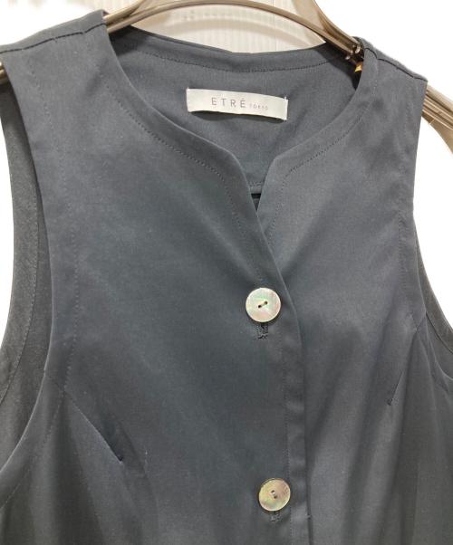 ETRE TOKYO（エトレトウキョウ）ETRE TOKYO (エトレトウキョウ) ロングジレワンピース ブラック サイズ:Fの古着・服飾アイテム