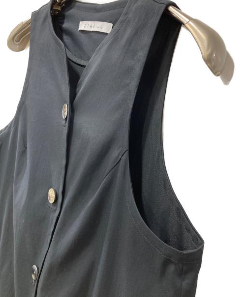 ETRE TOKYO（エトレトウキョウ）ETRE TOKYO (エトレトウキョウ) ロングジレワンピース ブラック サイズ:Fの古着・服飾アイテム