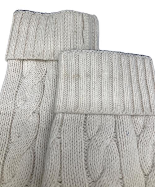 POLO RALPH LAUREN（ポロ・ラルフローレン）POLO RALPH LAUREN (ポロ・ラルフローレン) カシミヤブレンドクリケットニット ホワイト サイズ:Mの古着・服飾アイテム