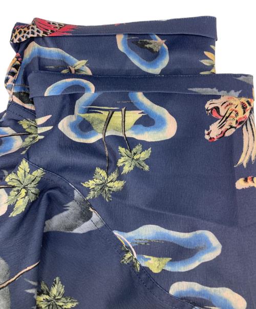 RRL（ダブルアールエル）RRL (ダブルアールエル) 和柄アロハシャツ ネイビー サイズ:Mの古着・服飾アイテム