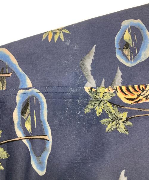 RRL（ダブルアールエル）RRL (ダブルアールエル) 和柄アロハシャツ ネイビー サイズ:Mの古着・服飾アイテム