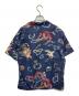 RRL (ダブルアールエル) 和柄アロハシャツ ネイビー サイズ:M：18000円