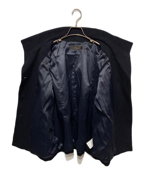 ReFLEcT（リフレクト）Reflect (リフレクト) スタンドカラーミドルコート ネイビー サイズ:9の古着・服飾アイテム