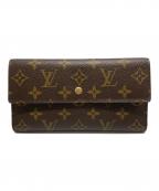 LOUIS VUITTONルイ ヴィトン）の古着「ロングウォレット/ポルトフォイユ・インターナショナル」｜ブラウン
