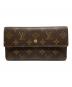 LOUIS VUITTON（ルイ ヴィトン）の古着「ロングウォレット/ポルトフォイユ・インターナショナル」｜ブラウン