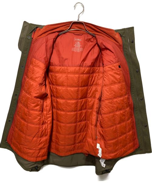 L.L.Bean（エルエルビーン）L.L.Bean (エルエルビーン) 中綿ライナージャケット カーキ×オレンジ サイズ:Lの古着・服飾アイテム