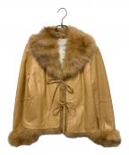 BALMANバルマン）の古着「シープレザージャケット」｜ベージュ