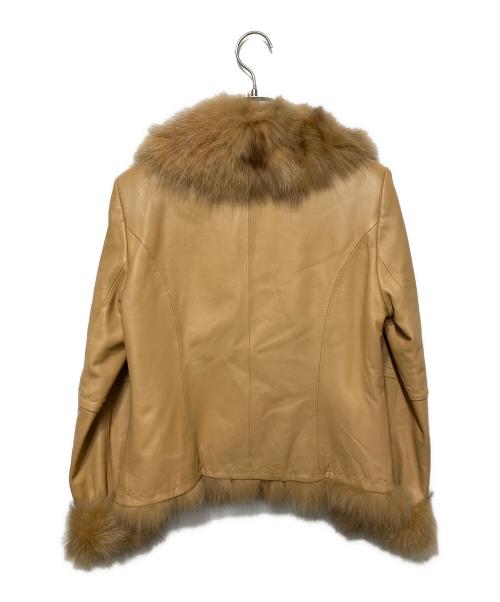 BALMAN（バルマン）BALMAN (バルマン) シープレザージャケット ベージュ サイズ:7の古着・服飾アイテム