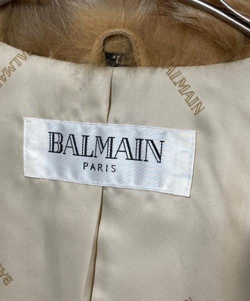 BALMAN（バルマン）BALMAN (バルマン) シープレザージャケット ベージュ サイズ:7の古着・服飾アイテム