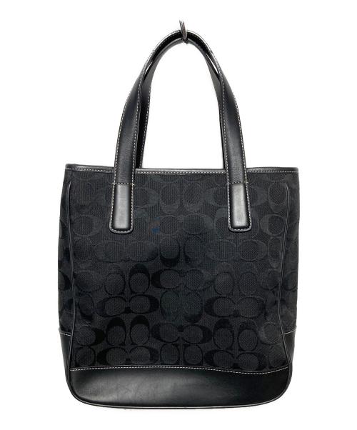 COACH（コーチ）COACH (コーチ) シグネチャートートバッグ ブラックの古着・服飾アイテム