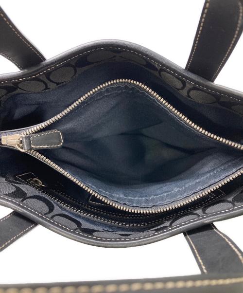 COACH（コーチ）COACH (コーチ) シグネチャートートバッグ ブラックの古着・服飾アイテム