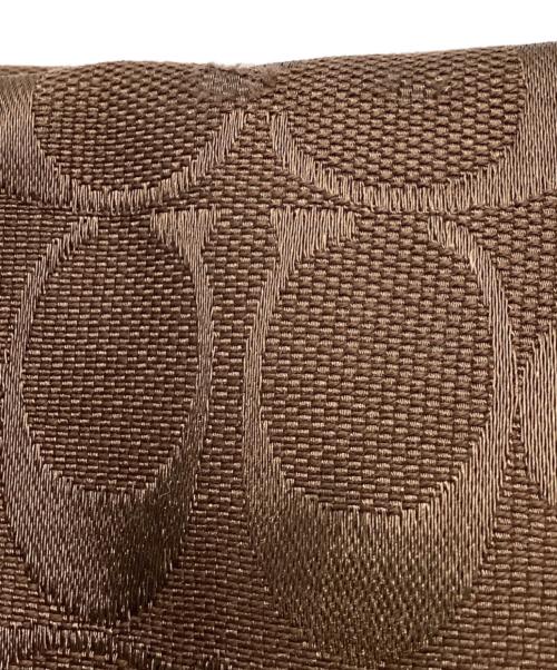 COACH（コーチ）COACH (コーチ) シグネチャーダッフルショルダーバッグ ブラウンの古着・服飾アイテム