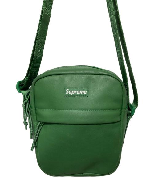 SUPREME（シュプリーム）SUPREME (シュプリーム) Leather Shoulder Bag/レザーショルダーバッグ グリーンの古着・服飾アイテム