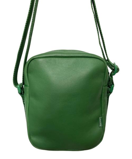 SUPREME（シュプリーム）SUPREME (シュプリーム) Leather Shoulder Bag/レザーショルダーバッグ グリーンの古着・服飾アイテム