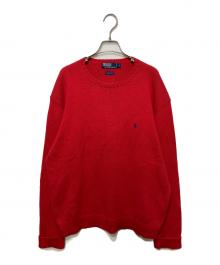 POLO RALPH LAUREN（ポロ・ラルフローレン）の古着「コットンニット」｜レッド