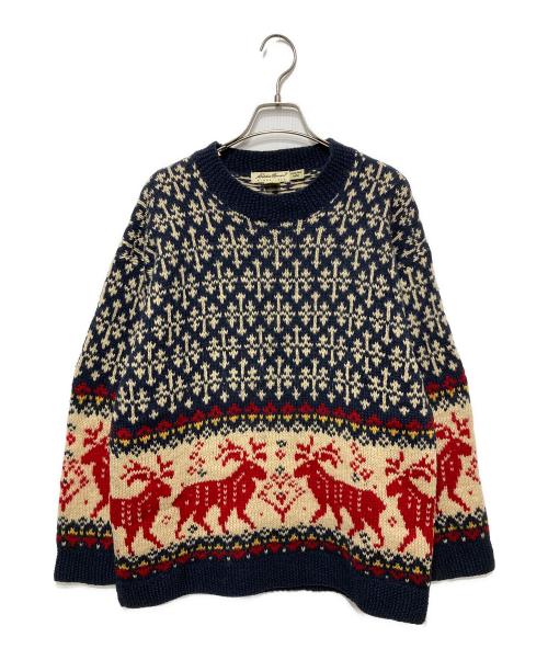 Eddie Bauer（エディーバウアー）Eddie Bauer (エディーバウアー) ノルディックセーター マルチカラー サイズ:M(レディース規格)の古着・服飾アイテム