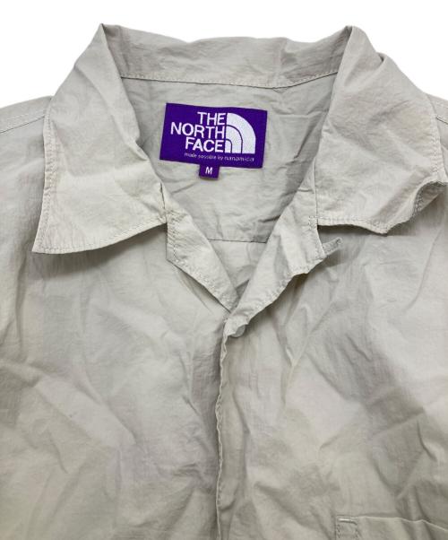 THE NORTHFACE PURPLELABEL（ザ・ノースフェイス パープルレーベル）THE NORTHFACE PURPLELABEL (ザ・ノースフェイス パープルレーベル) ナイロンタフタフィールドショートスリーブシャツ ベージュ サイズ:Mの古着・服飾アイテム