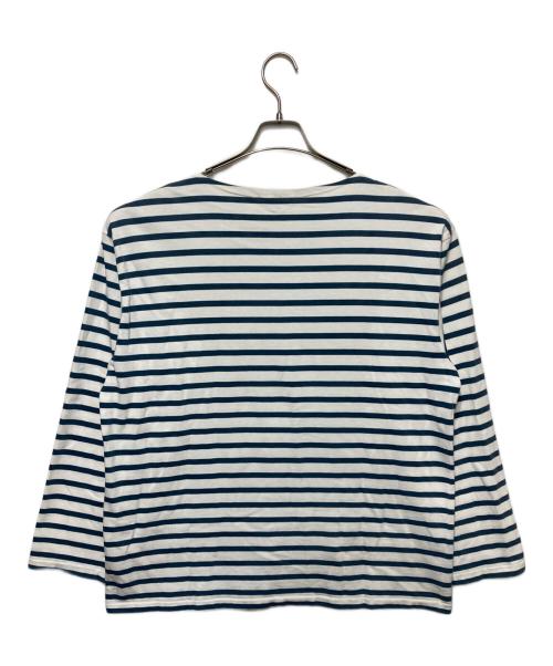 AURALEE（オーラリー）AURALEE (オーラリー) IENA (イエナ) バスクシャツ ホワイト×ブルー サイズ:4の古着・服飾アイテム