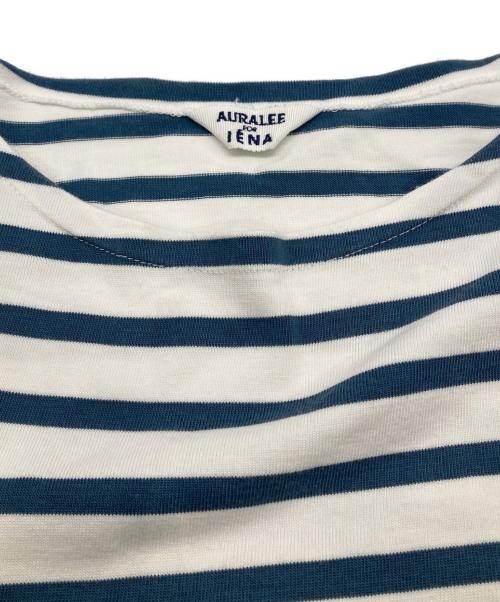 AURALEE（オーラリー）AURALEE (オーラリー) IENA (イエナ) バスクシャツ ホワイト×ブルー サイズ:4の古着・服飾アイテム