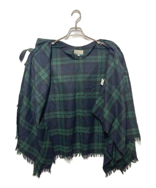 O'NEIL OF DUBLIN（オニールオブダブリン）O'NEIL OF DUBLIN (オニールオブダブリン) ポンチョ グリーン サイズ:freeの古着・服飾アイテム