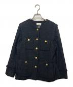 FRAY IDフレイ アイディー）の古着「GIOLICA 2WAYツイードジレジャケット」｜ブラック