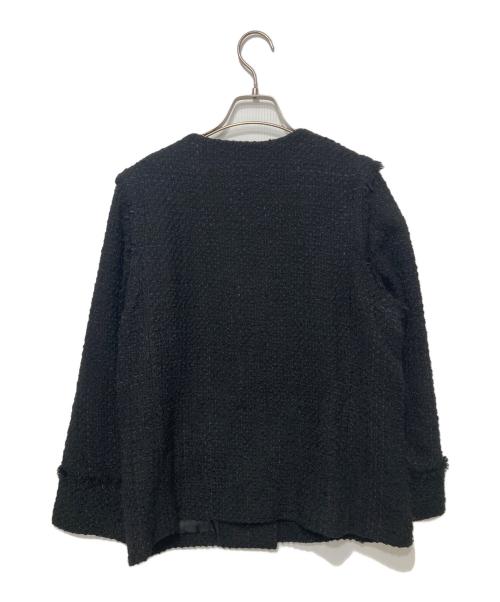 FRAY ID（フレイ アイディー）FRAY ID (フレイ アイディー) GIOLICA 2WAYツイードジレジャケット ブラックの古着・服飾アイテム