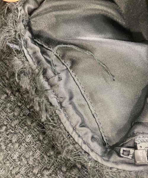 FRAY ID（フレイ アイディー）FRAY ID (フレイ アイディー) GIOLICA 2WAYツイードジレジャケット ブラックの古着・服飾アイテム