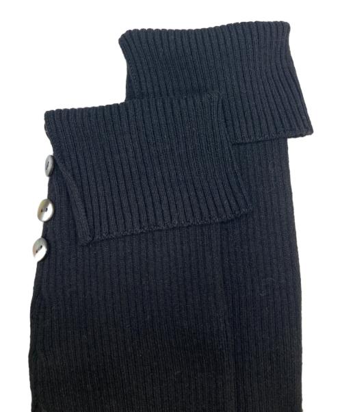 FRAY ID（フレイ アイディー）FRAY ID (フレイ アイディー) ニットドッキングワンピース ブラック×ベージュ サイズ:Mの古着・服飾アイテム