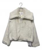 FRAY IDフレイ アイディー）の古着「ECOPELビッグカラーショートジャケット」｜アイボリー