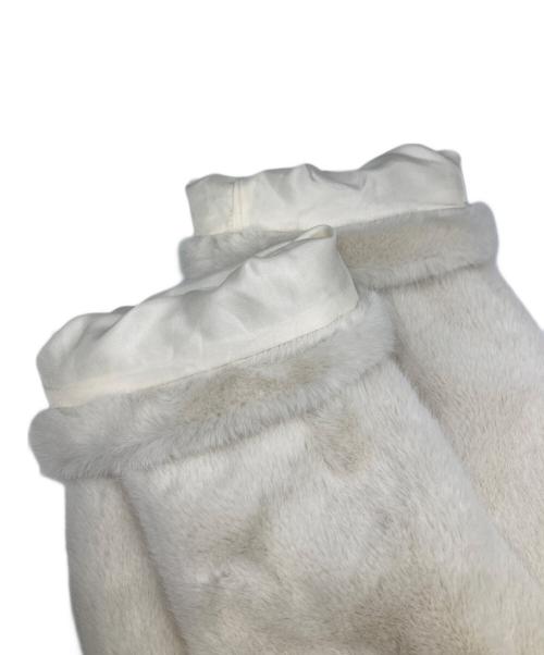 FRAY ID（フレイ アイディー）FRAY ID (フレイ アイディー) ECOPELビッグカラーショートジャケット アイボリー サイズ:1 未使用品の古着・服飾アイテム