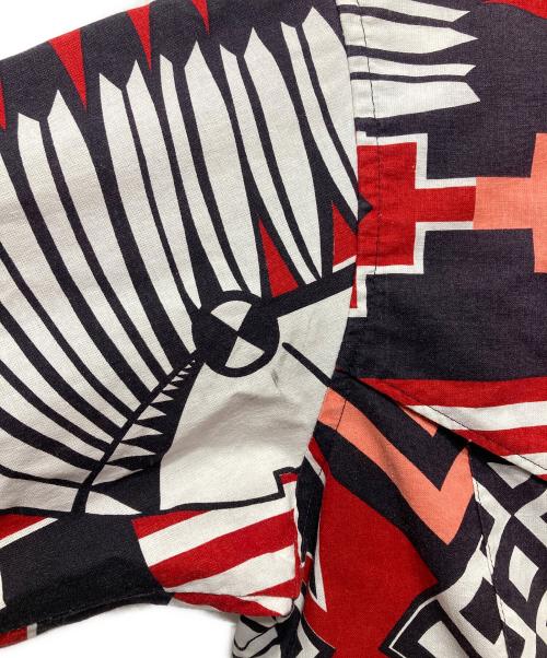 Wrangler（ラングラー）Wrangler (ラングラー) 90s ネイティブ柄ウエスタンシャツ レッド サイズ:16-34の古着・服飾アイテム