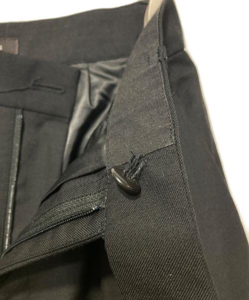 anuans（アニュアンス）anuans (アニュアンス) ウールブレンドツータックストレートパンツ ブラック サイズ:Sの古着・服飾アイテム