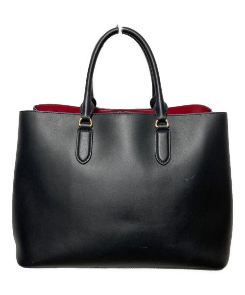 LAUREN RALPH LAUREN（ローレンラルフローレン）LAUREN RALPH LAUREN (ローレンラルフローレン) トートバッグ ブラックの古着・服飾アイテム