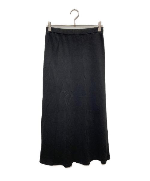 DRESSTERIOR（ドレステリア）DRESSTERIOR (ドレステリア) リネン裏毛スカート ブラック サイズ:36の古着・服飾アイテム