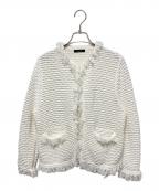allurevilleアルアバイル）の古着「ミックスツイードニットジャケット」｜ホワイト