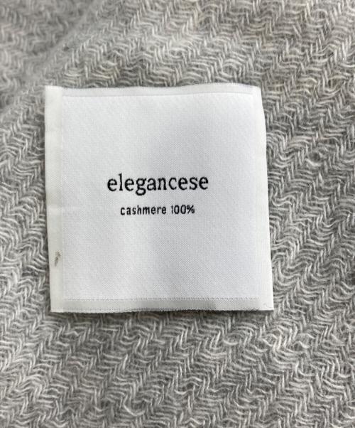 elegancese（エレガンセーゼ）elegancese (エレガンセーゼ) カシミヤストール グレーの古着・服飾アイテム