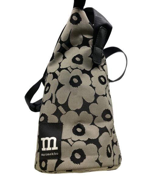 marimekko（マリメッコ）marimekko (マリメッコ) carry all unikkoショルダーバッグ ブラックの古着・服飾アイテム