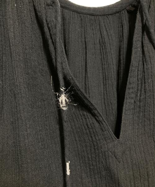 sara mallika（サラマリカ）sara mallika (サラマリカ) Cotton Gauze Long Dress/コットンガーゼロングドレス ブラック サイズ:Sの古着・服飾アイテム