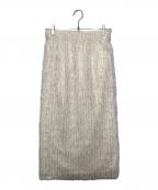 THE PAUSEザポーズ）の古着「ラインチュールスカート」｜ベージュ