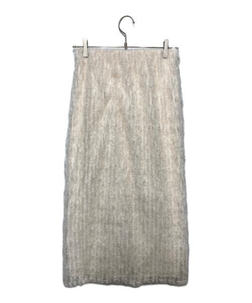 THE PAUSE（ザポーズ）THE PAUSE (ザポーズ) ラインチュールスカート ベージュ サイズ:freeの古着・服飾アイテム