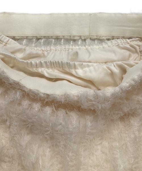 THE PAUSE（ザポーズ）THE PAUSE (ザポーズ) ラインチュールスカート ベージュ サイズ:freeの古着・服飾アイテム